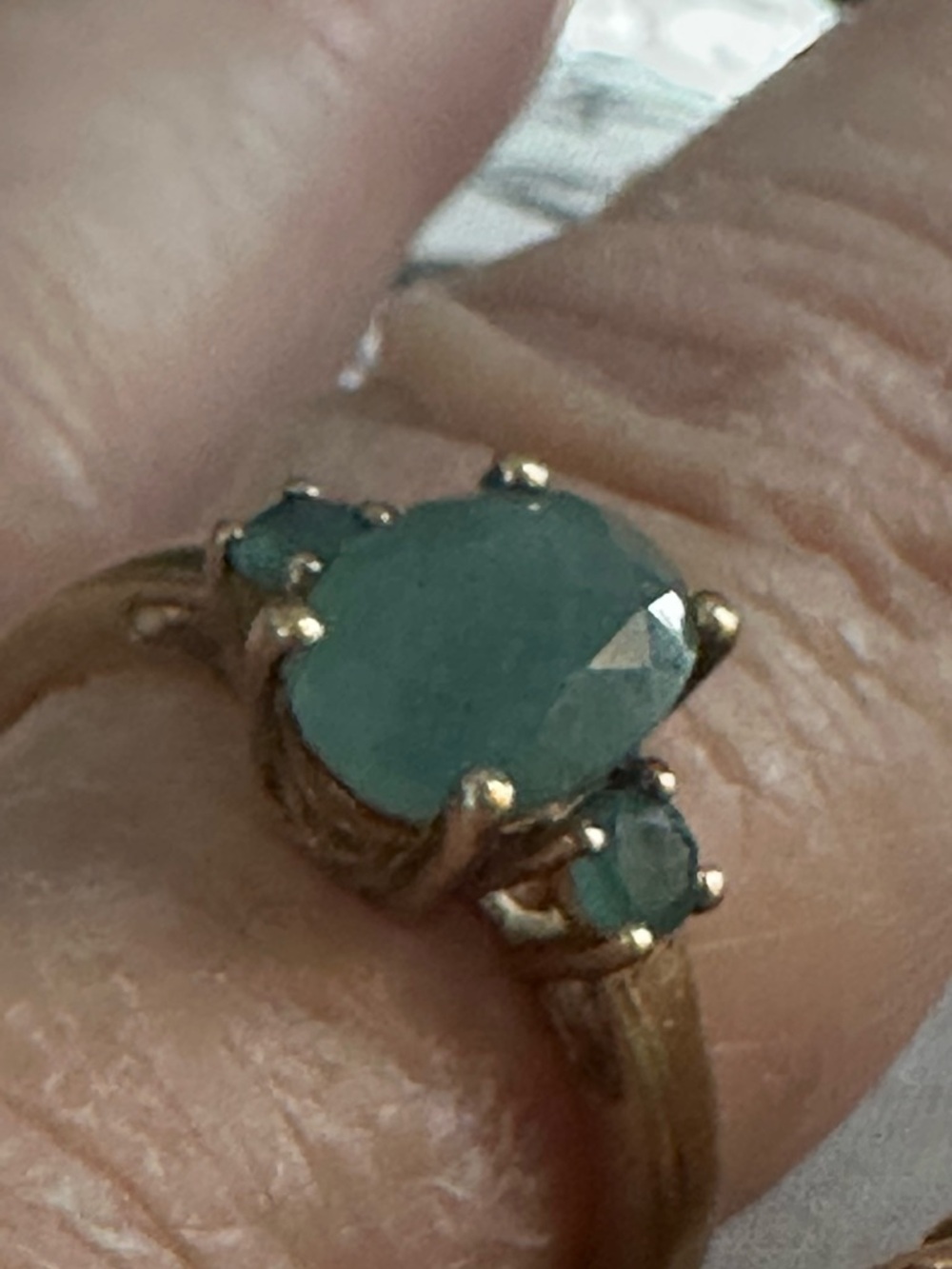 Grandiderite Yellow Gold Ring  sz 8
